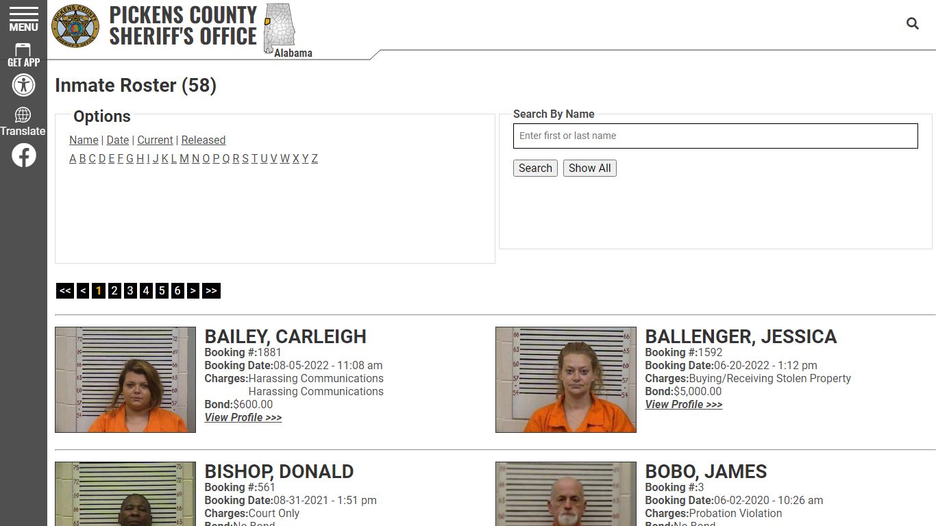 Inmate Roster - Current Inmates - Pickens County Alabama ...